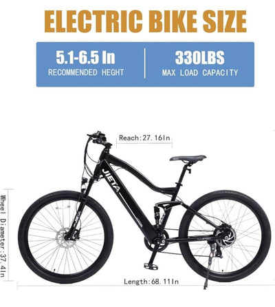 Full Suspension eMTB Electric Mountain Bike