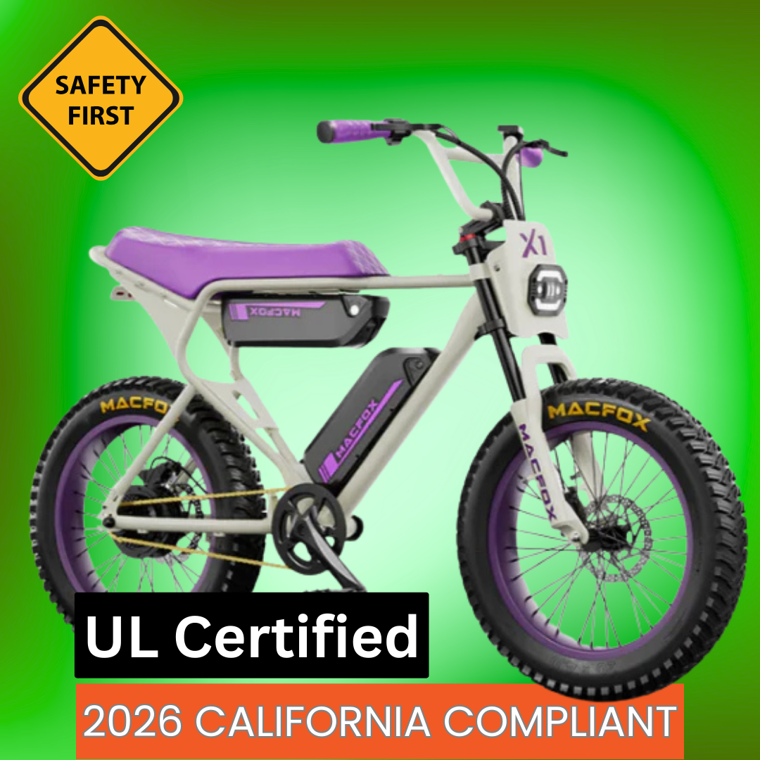 Macfox E-bike X1 Dual Battery – 562 Ebikes Electric Bicycle