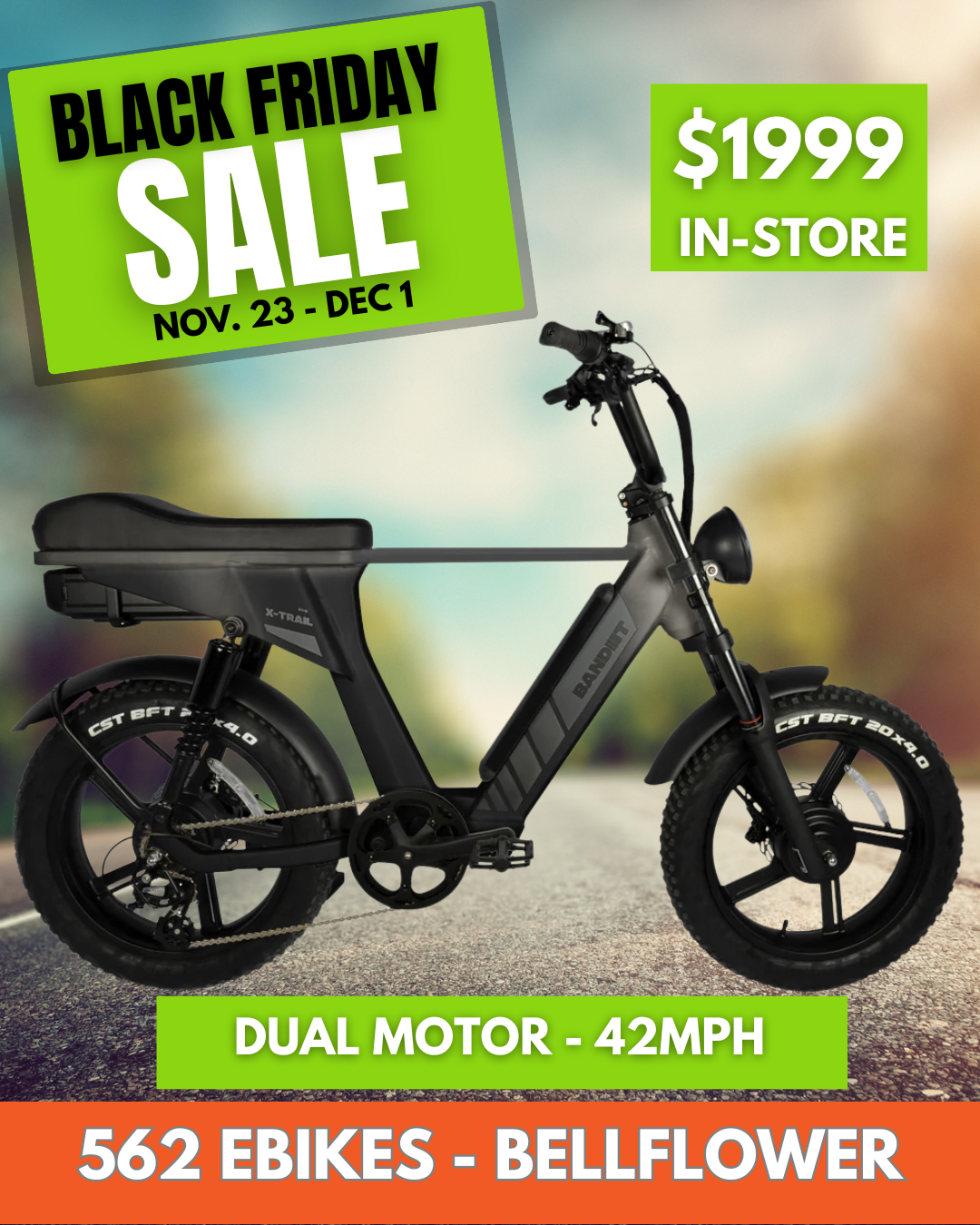 BANDIT X-TRAIL PRO Step Over E-Moped