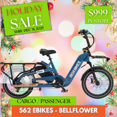 Revi Bikes FLUX Cargo / Passenger E-Bike Long Rack