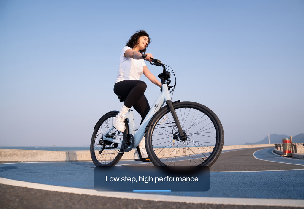urtopia e bike damen Urtopia Carbon 1 Step-Thru E-Bike – Toray Carbon, 50% Lighter, 80 mi Range, 750W Motor, Torque Sensor, Smartbar, Creme