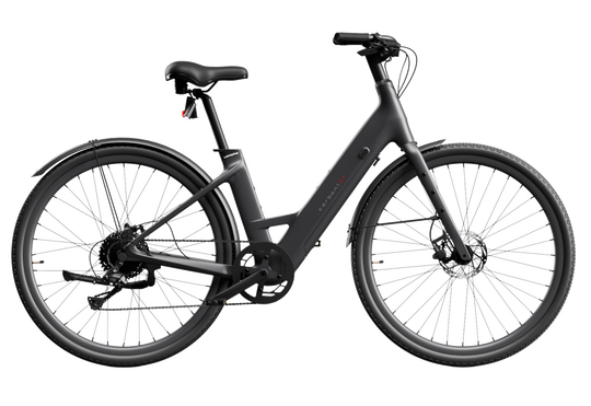 Urtopia Carbon 1 Step-Thru E-Bike – Toray Carbon, 50% Lighter, 80 mi Range, 750W Motor, Torque Sensor, Smartbar, Creme