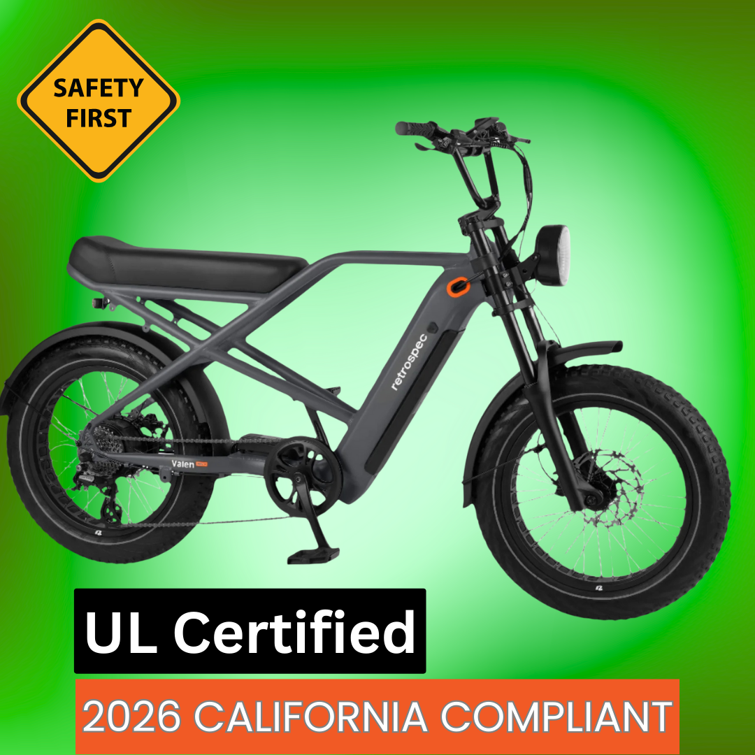 Valen Rev+ Fat Tire Electric Bike Matte Black