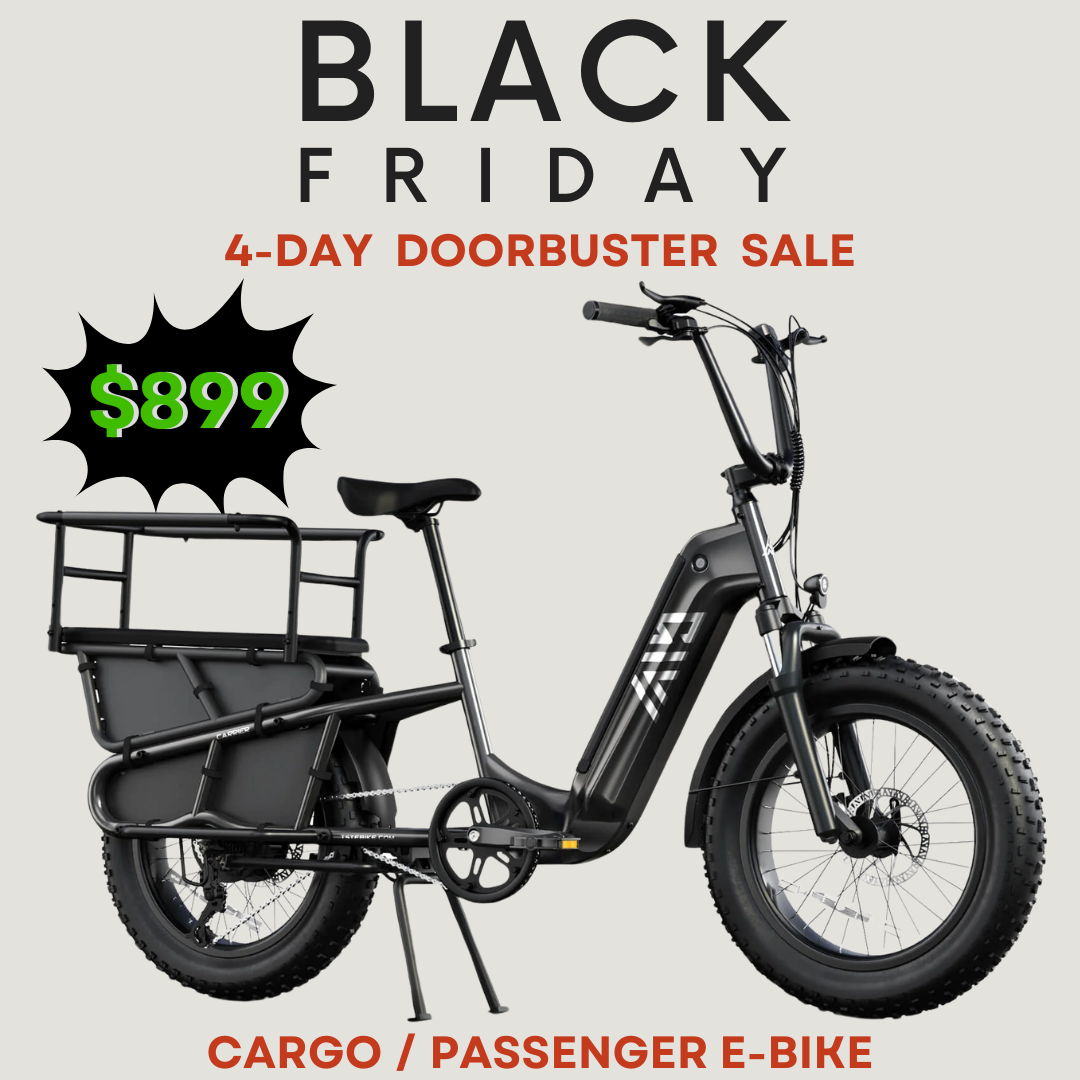 TST Carrier / Passenger E-Bike - 20'' Cargo Electric Bicycle