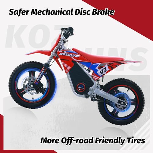 KOZRUNS Kids Electric Dirt Bike 500W 18.6MPH Red