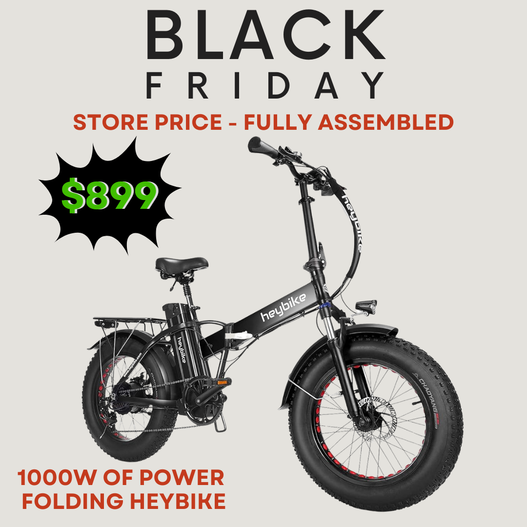 Mars 2.0 Upgraded 1000 Watts - 20" x 4" fat tire Folding Ebike