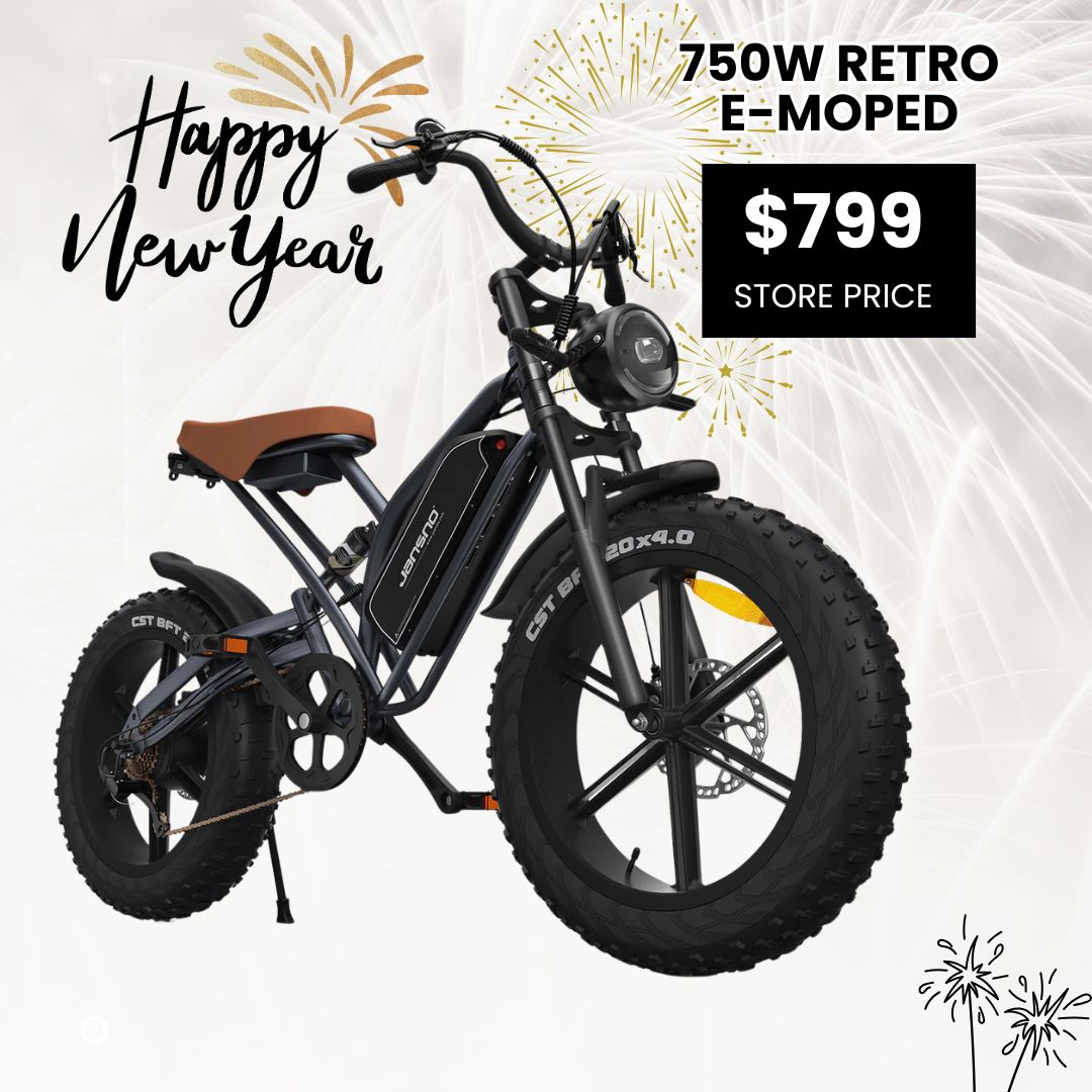 JANSNO X50 Fat Tire Electric Bike for Adults,750W Powerful Motor, 48V 14Ah Removable Battery