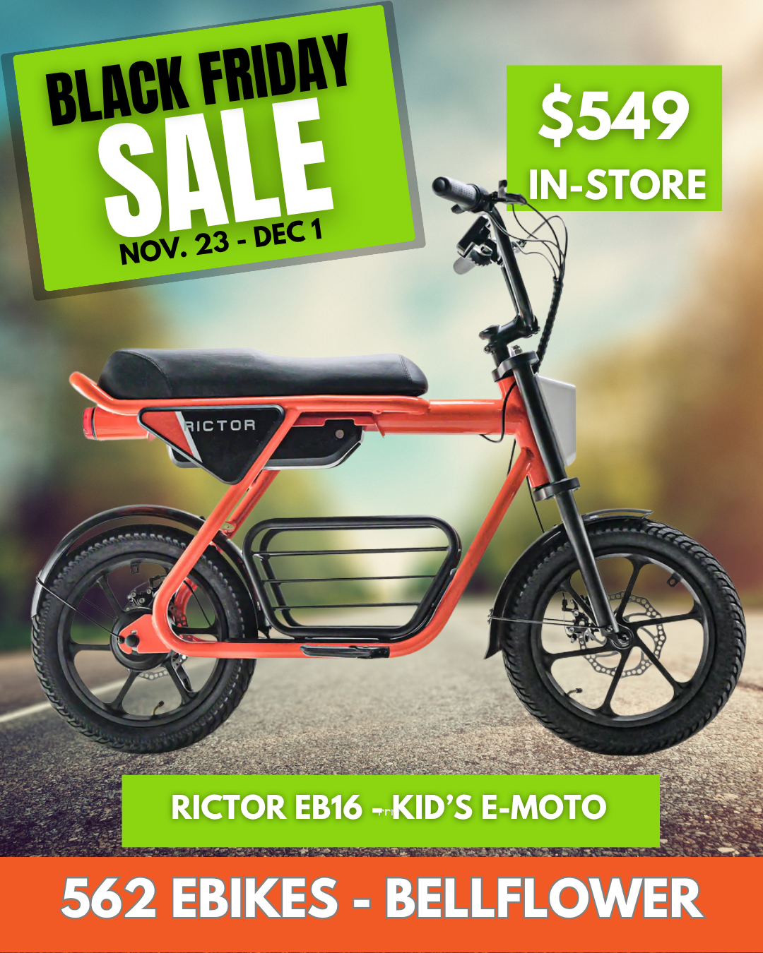 RICTOR EB16 Kid's E-Moto *PROMO