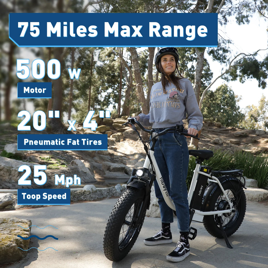 Hiboy EX6 Step-thru Fat Tire Electric Bike – 562 Ebikes