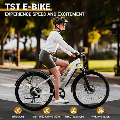 TST C624 26'' Adult City Electric Bike - Step Through e-Bike