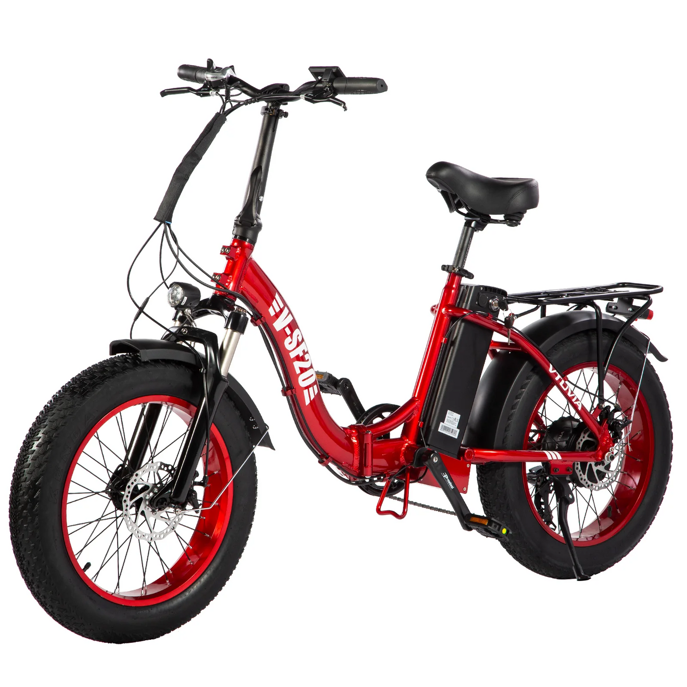 VTUVIA SF20 Step Thru Folding Fat Tire E Bike 562 Ebikes Electric Bicycle